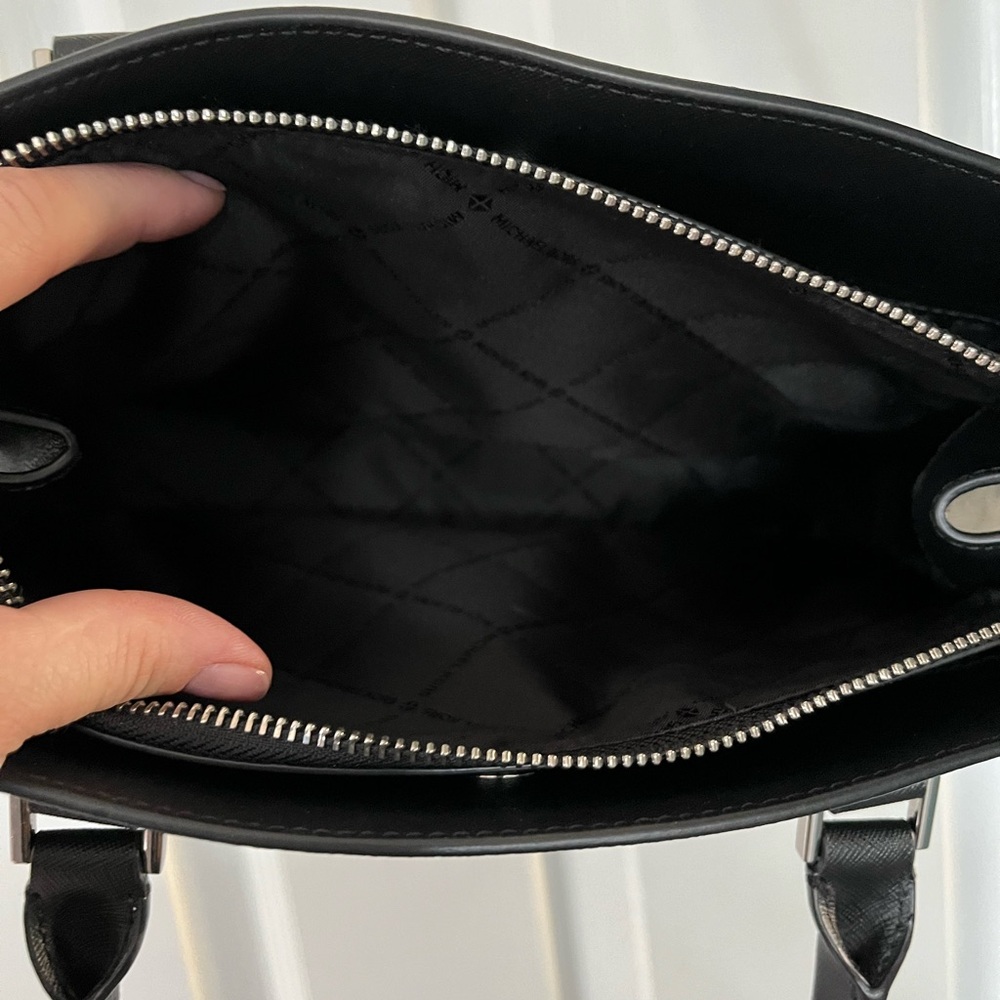 NWOT Michael Kors Black and Gray Satchel - Picture 4 of 4